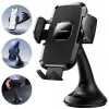 Joyroom JR-ZS259 Mechaniczny Uchwyt Samochodowy Uniwersalny do Telefonu na Kokpit / Szybę - Czarny