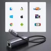 UGREEN USB-C na RJ45 Gigabit Ethernet Adapter (Szary) - 40322 CM483