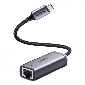 UGREEN adapter USB-C na RJ45 Gigabit Ethernet (szary) - 40322 CM483