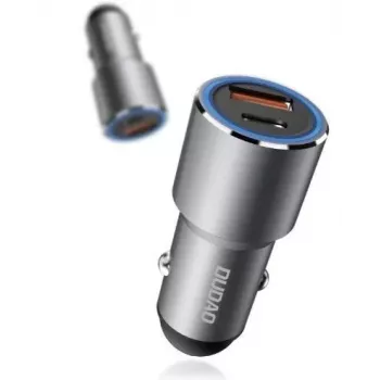 Dudao R4PQ Car Charger 22.5W 1xUSB-C + 1xUSB-A Gray