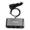 Dudao Car Charger 2x USB / 3x Cigarette Lighter Splitter Black (R1Pro black)