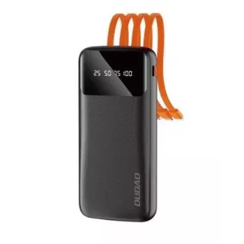 DUDAO K6Pro Powerbank 10000mAh 10W 4 Cables Biały