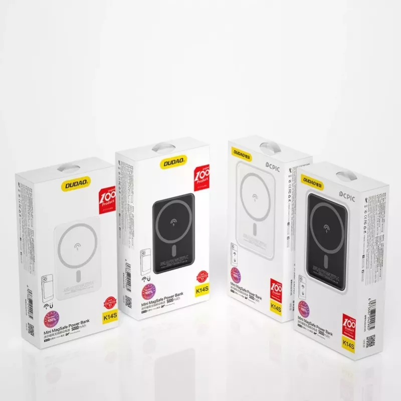 Dudao K14S Wireless Power Bank 5000mAh 10W Czarny