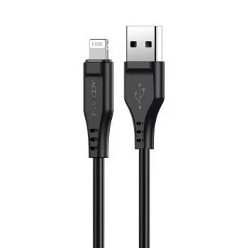 ACEFAST MFI Certified USB-A to Lightning Cable 1.2m 2.4A Black (C3-02)