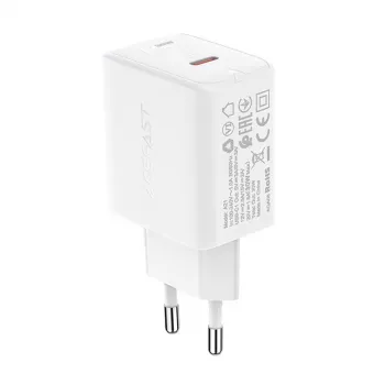 ACEFAST GaN USB-C Charger 30W PD QC 3.0 AFC FCP White (A21)