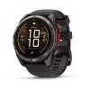 Garmin fenix 8 Pro 51 mm MicroLED Sapphire Carbon Grey DLC Titanium z czarnym/szarym Pebble paskiem silikonowym