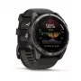 Garmin fenix 8 Pro 51 mm MicroLED Sapphire Carbon Grey DLC Titanium z czarnym/szarym Pebble paskiem silikonowym