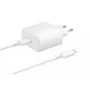 Samsung EP-TA845EWE + EP-DW767JWE 45W Travel Charger i kabel USB-C do USB-C Biały (OOB Bulk)