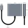 Tech-Protect V1 3in1 USB-C Hub Adapter - USB-A 3.0, USB-C PD 100W, HDMI 4K 30Hz - Grey