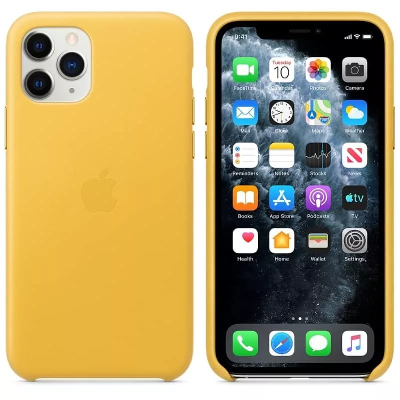 Apple iPhone 11 Pro Leather Case MWYA2ZM/A Meyer Lemon