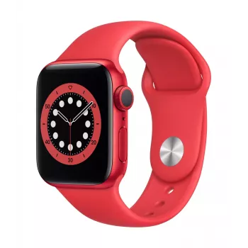 Apple Watch Series 6 GPS, 40mm Koperta aluminiowa Product (Red) z paskiem Sport Band – Regular Red