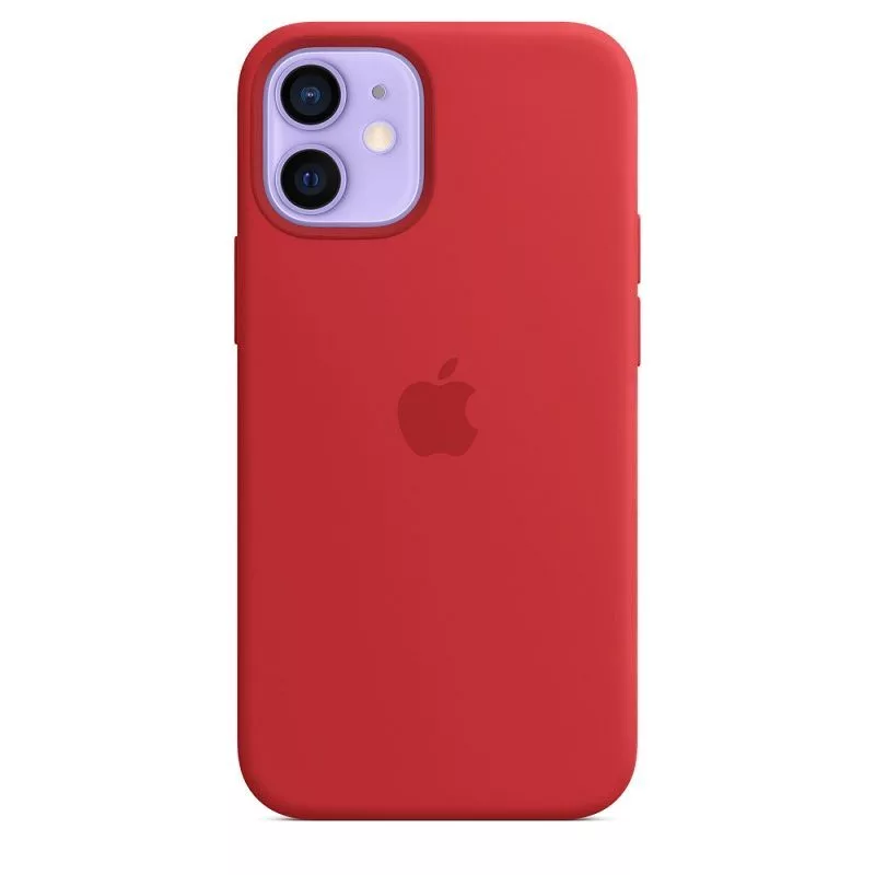 Apple Silicone Case with MagSafe do iPhone 12 mini Czerwony