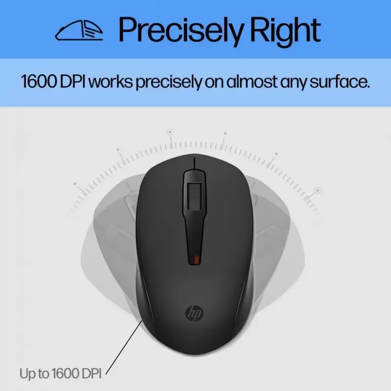HP 150 Wired Mouse and Keyboard Combo - Czarny - QWERTY English US Layout