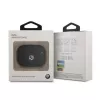 Etui BMW AirPods Pro ze skóry naturalnej srebrne logo czarne