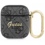 Guess Apple AirPods 1/2 Cover Grey 4G Script Metal Black