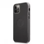 BMW Apple iPhone 12/12 Pro 6.1 inch Signature Leather Embossed Logo Hard Case Black