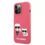 Karl Lagerfeld Apple iPhone 13 Pro Choupette Liquid Silicone Case Red