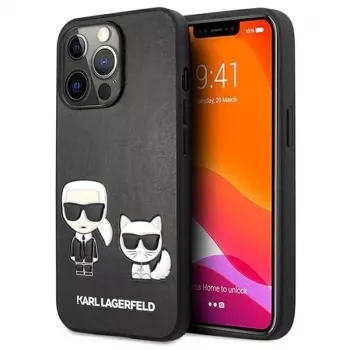 Karl Lagerfeld Apple iPhone 13 Pro Choupette Etui z PU Skóry Czarny