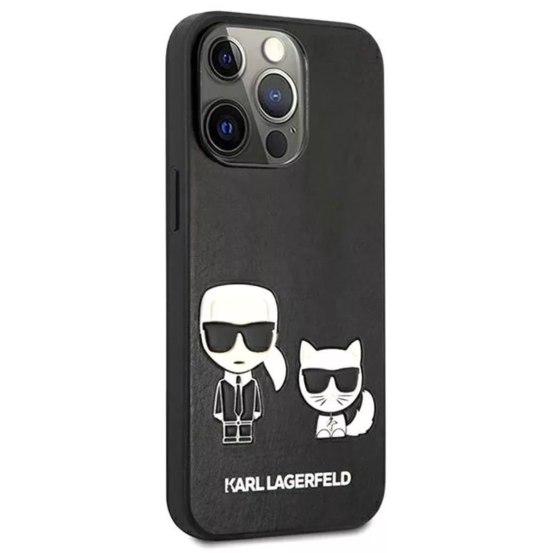 Karl Lagerfeld Apple iPhone 13 Pro Choupette Etui z PU Skóry Czarny