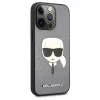 Karl Lagerfeld Apple iPhone 13 Pro Saffiano Karl Head Case Silver