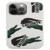 Lacoste Apple iPhone 13 Pro Liquid Silicone Allover Pattern Case White