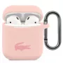 Lacoste Apple AirPods 1/2 Liquid Silicone Glossy Printing Logo Case Pink