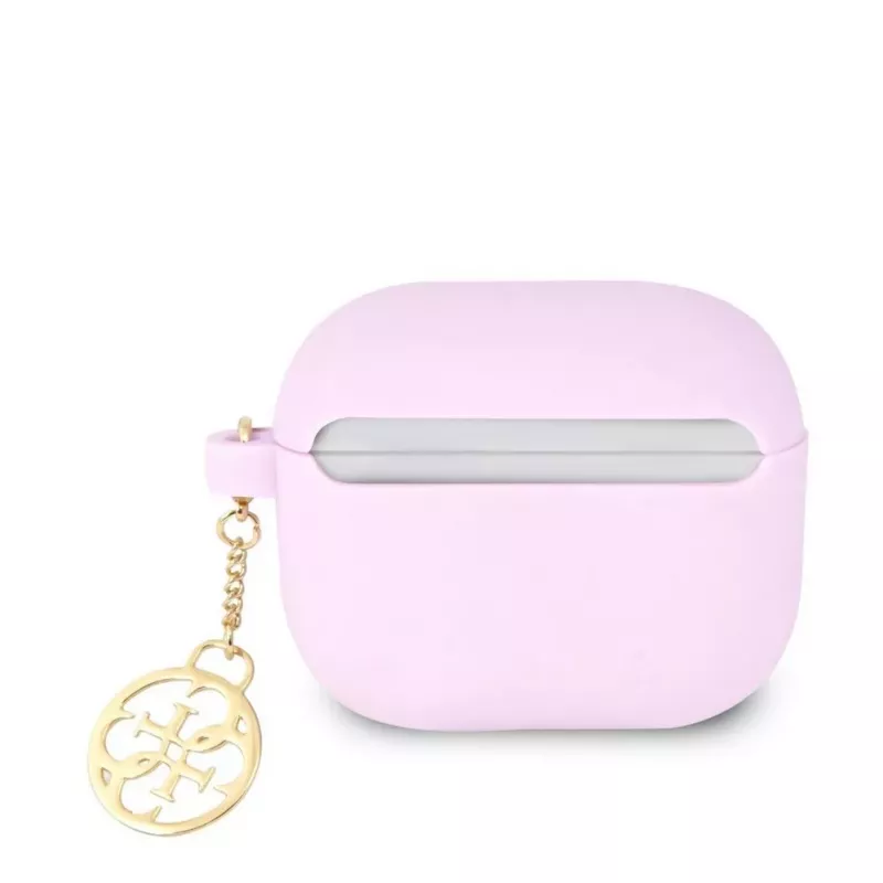 Guess Apple AirPods 3 Charms Silikonowe Etui Fioletowe
