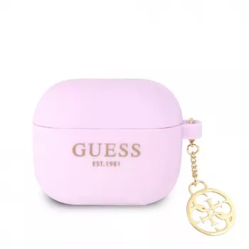Guess Apple AirPods 3 Charms Silikonowe Etui Fioletowe