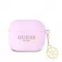 Guess Apple AirPods 3 Charms Silikonowe Etui Fioletowe
