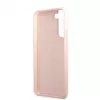 Guess Silicone Metal Logo Case do Samsung Galaxy S22 Plus - Różowy