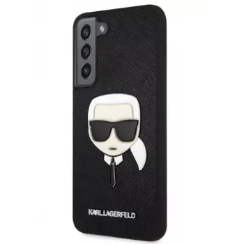 Karl Lagerfeld Samsung Galaxy S22+ PU Saffiano Karl Head Case Black