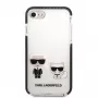 Karl Lagerfeld Apple iPhone 7/8/SE 2020/SE 2022 TPE Karl and Choupette Kryt Biały