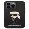 Karl Lagerfeld Apple iPhone 14 Pro Max Liquid Silicone Ikonik NFT Case Black