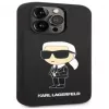 Karl Lagerfeld Apple iPhone 14 Pro Max Liquid Silicone Ikonik NFT Case Black