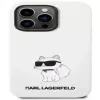 Karl Lagerfeld Apple iPhone 14 Pro Liquid Silicone Choupette NFT Case White