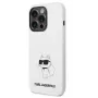 Karl Lagerfeld Apple iPhone 14 Pro Liquid Silicone Choupette NFT Case White