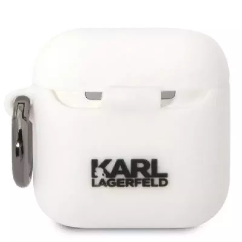 Karl Lagerfeld AirPods 1/2 Choupette Silicone Case White