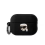 Karl Lagerfeld 3D Logo NFT Karl Head Silicone Case for AirPods Pro 2 Black