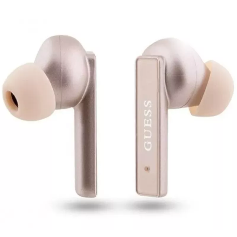 Guess Printed Logo Bluetooth TWS różowy