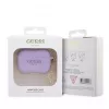 Guess Apple AirPods Pro 2 Etui Silikonowe Classic Logo Gold z Zawieszką 4G Fioletowy