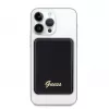 Guess Power Bank 5000mAh 15W MagSafe i ładowanie standardowe z metalowym logo w kolorze czarnym