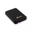 Guess Power Bank 5000mAh 15W MagSafe i ładowanie standardowe z metalowym logo w kolorze czarnym