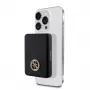 Guess Power Bank 5000mAh 15W MagSafe i ładowanie standardowe z logo Strassed 4G Czarny