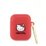 Hello Kitty Apple AirPods 1/2 Cover Silicone 3D Kitty Head Red