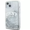 DKNY Apple iPhone 15 Hardcase Liquid Glitter Big Logo Black