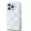 DKNY Apple iPhone 15 Pro 6.1 Hardcase Liquid Glitter Multilogo White