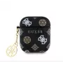 Guess Etui AirPods 1/2 PU 4G Peony Charm Case Black
