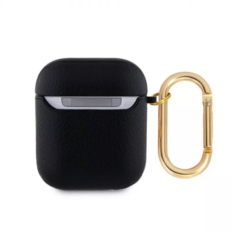 Guess Apple AirPods 1/2 PU Grained Classic Logo Case Black