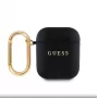 Guess Apple AirPods 1/2 PU Grained Classic Logo Case Black