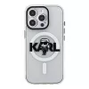 Karl Lagerfeld Apple iPhone 15 Pro Max Silikonowe etui z MagSafe IML KL Sketch Logo Przezroczyste